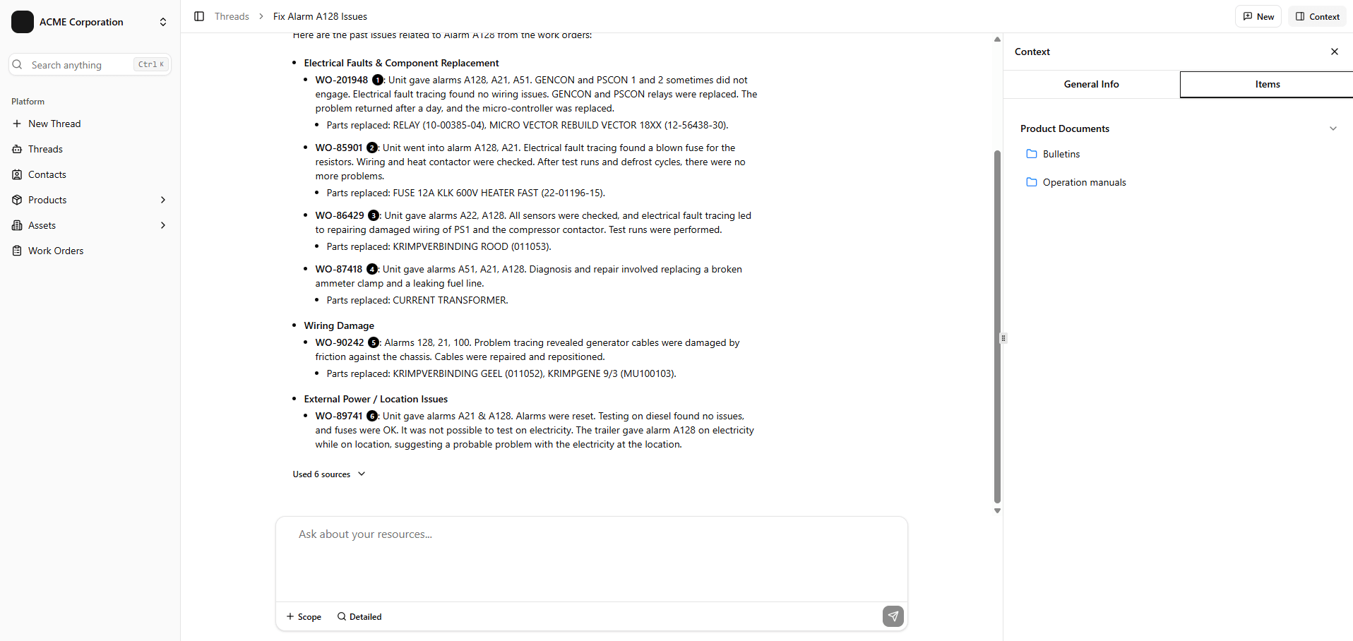 De AI-zoekmachine voor uw servicehistoriek